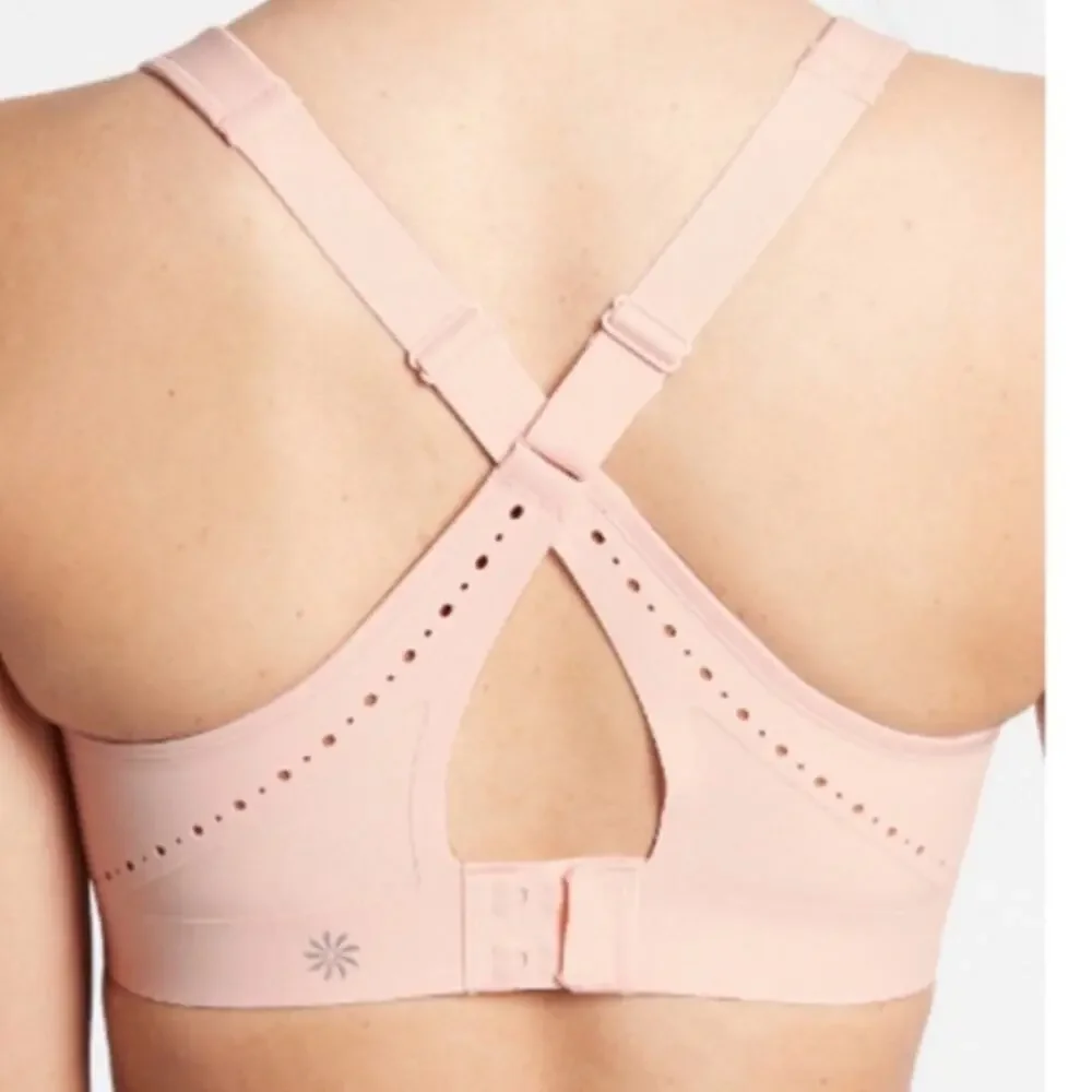 Athleta pink Phenomena B-DD crossback sports bra NWT, 40DD